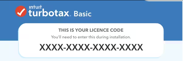 turbotax license code